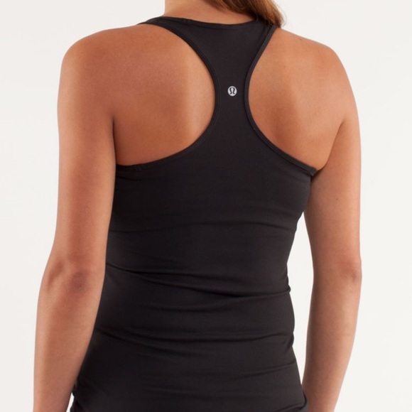8 Lululemon cool racer back extra long reversible black white contrast stitching - Picture 3 of 9
